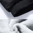 thumbnail image 5 of Stay Cozy, Look Cool – Our Fall/Winter Jacket HIMIWAY Fall/Winter Essential Mens Hoodie Winter Warm Fleece Zipper Sweater Jacket Outwear Coat Top Pants Sets Black 5XL, 5 of 7