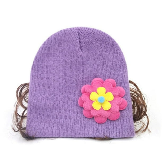 Newborn Cute Baby Hat Toddler Baby Warm Hat Girls Caps Cartoon Rabbit Girls Hats Wig Bangs Fake Hair Headwear For Newborn Gift Walmart Com Walmart Com