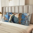 thumbnail image 4 of Bingfone Body Pillow Cover Long Pillow Case with Zipper Decorative Bedding Pillowcase 20"x54" Soft Cushion Pillow Case for Bedroom (without pillow core) -Abstract Sea Turtle, 4 of 6