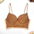thumbnail image 1 of Chaqueta de cuentas para mujer con tirantes de espina de pescado y diamantes para danza del vientre, para uso exterior, modelado del cuerpo, pecho, actuación en el escenario, sexy, ombligo envuelto,, 1 of 6