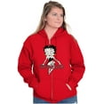 thumbnail image 4 of Betty Boop Zombie Love Attitude Zip Hoodie Sweatshirt Women Brisco Brands S, 4 of 6