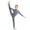Dark Grey, variant on Kids Boys Girls Mock Neck Long Sleeve Unitard Leotard Full Length Body Suit Gymnastics Dance wear Dark Grey 9-10