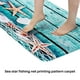 thumbnail image 2 of Suelo de madera de Retro Azul, red de pesca, conchas, estrellas de mar, alfombrillas de baño decorativas antideslizantes náuticas R, 2 of 5