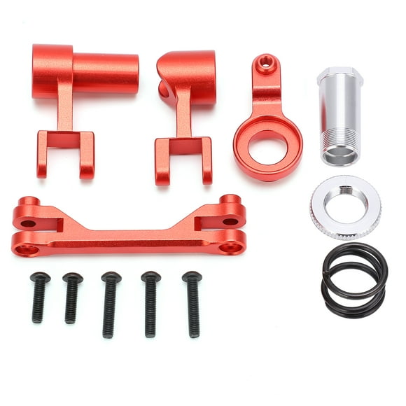 MAYUJIAA Metal Aluminum Alloy Steering Assembly Steering Group for TRAXXAS UDR 1/7 RC Truck CarRed HW313-79695