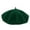 Green, variant on Women's Wool French Beret Hats Solid Color Classic Beanie Fall Winter Cap- Green