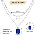 thumbnail image 2 of Turandoss Tanzanite Necklaces for Women Birthstone Necklaces for Womens December Birthstone Necklace Tanzanite Necklace for Girls Jewelry for Girl Birthday Gifts for Women Girls, 2 of 8