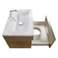thumbnail image 6 of Cutler Kitchen and Bath Trough 24" Wood/Cultured Marble Bathroom Vanity in Oak, 6 of 6