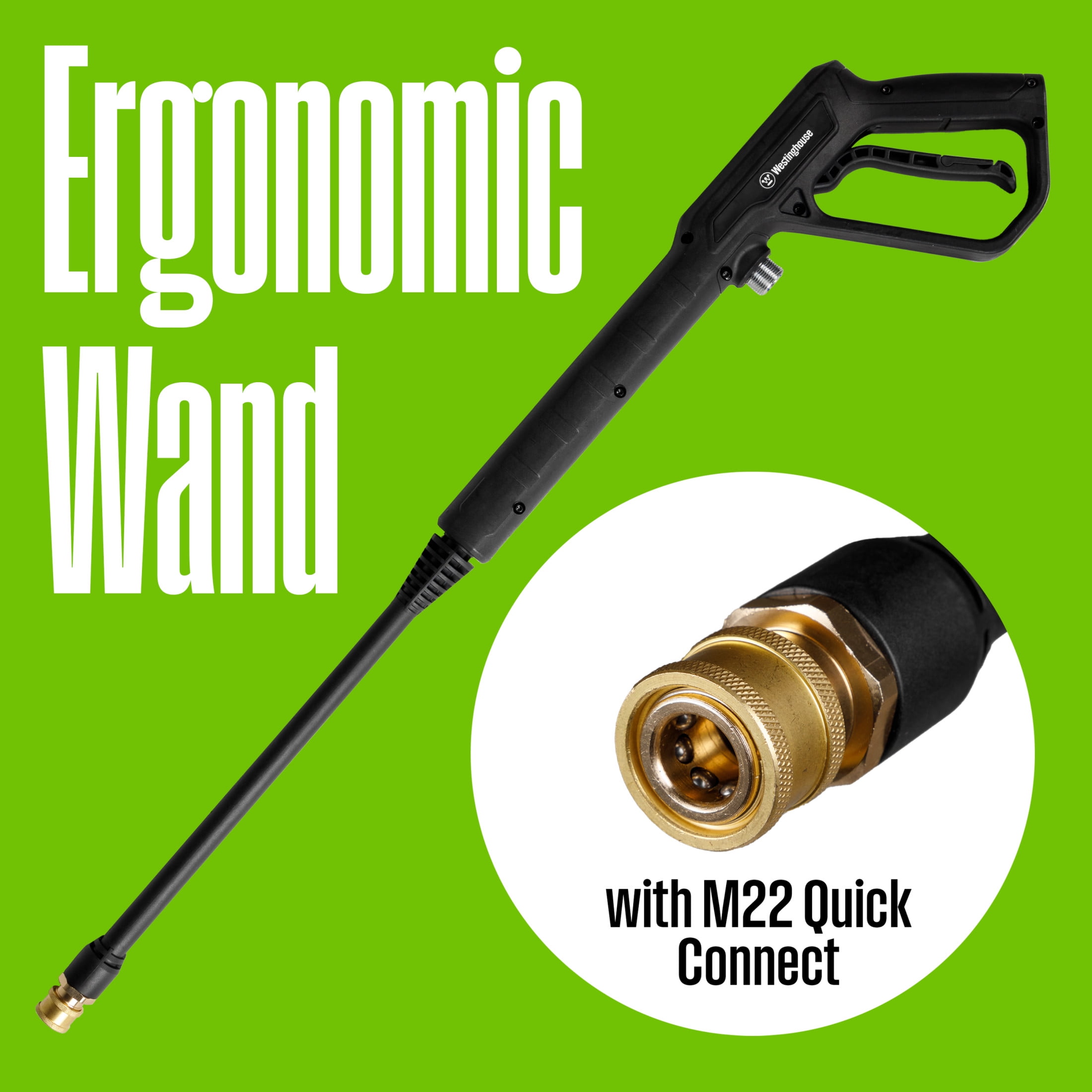 Westinghouse ePX3050 Electric Pressure Washer, 2100 Max PSI 1.76 Max GPM with Foam Cannon and Turbo Nozzle, for Cars/Fences/Driveways/Home/Patios