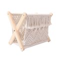 thumbnail image 1 of jesticaly Magazine Rack Newspapers Cotton Rope Storage Holder Living Room Bathroom Bedroom Decoration Organizer Floor Basket, 1 of 6