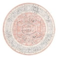 thumbnail image 3 of Unique Loom Aurelia Collection Area Rug - Trajan (5' Round Rose/Black), 3 of 7