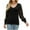Black, variant on Aoochasliy Womens Sweaters Pullover Clearance Trendy Knit Pullover Loose Pure Sweater V-Neck Tops Blouse