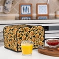 thumbnail image 5 of Rateoe Sunflowers 1 Pattern Toaster Covers 4 Slice Wide Slot,Bread Machine Cover,Bread Dust Cover & Fingerprint Protection,Appliance Covers, 5 of 6