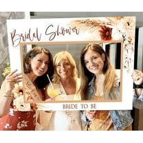 Bohemian Bridal Wedding Party Decor - Flower Bridal Shower Photo Frame - Bridal Shower Photo Props 1 Set