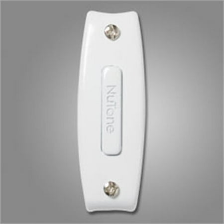 - NuTone PB7LWH Wired One-Lighted Door Chime Push Button, White