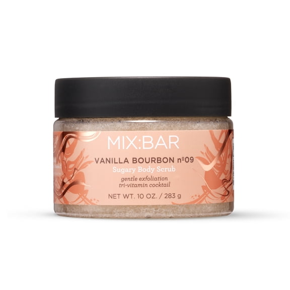 MIX:BAR Vanilla Bourbon Exfoliating Vitamin E Body Scrub, 10fl oz
