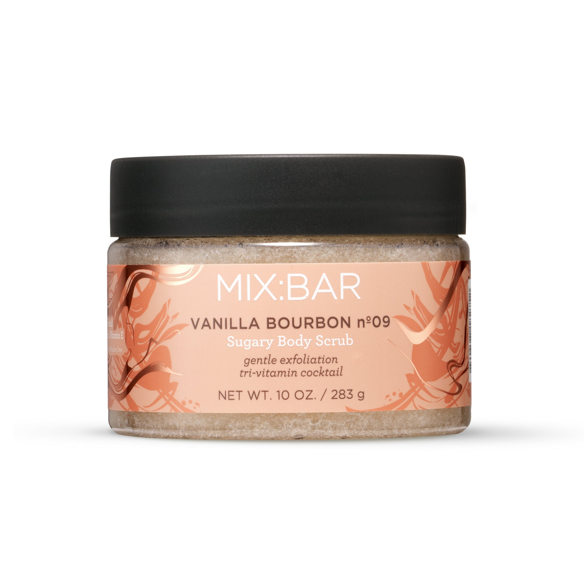 MIX:BAR Vanilla Bourbon Exfoliating Vitamin E Body Scrub, 10fl oz