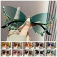thumbnail image 3 of BEAIT Women Diamond Butterfly Sglasses Framel Eyewear Bloing Slight Glasses, 3 of 6