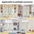 thumbnail image 5 of Teal Red Coastal Kitchen Curtains Window Panels, Nautical Seahorse Beach Coral Starfish Retro Insulated Window Treatment Curtain, Grommet Curtains for Bedroom/Living Room/Bathroom, 2 Piece 52"Wx45"L, 5 of 8