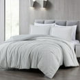thumbnail image 2 of Chezmoi Collection 3-Piece Embossed Velvet Comforter Set King Size, Gray - Soft Plush Velvet Bedding Set with 2 Pillow Shams for All Seasons with Washed Microfiber Reverse, 2 of 9