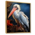 thumbnail image 2 of Designart "Peach Ivory Seabird" Animals Floater Framed Wall Art Print, 2 of 7