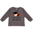 thumbnail image 3 of Inktastic Little Sister Ladybug Girls Long Sleeve Toddler T-Shirt, 3 of 5