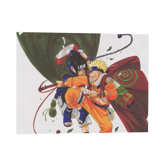 Qingyee Anime Vintage Canvas Poster Polyester Multi Size Decorative Poster,Naruto Poster Anime Paint Decorative Poster Vertical For Wall,Home,Indoor Decoration