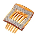 thumbnail image 1 of Pinza para el pelo con brillantes diamantes de imitación café, 1 of 7