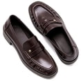 thumbnail image 4 of Knivor Women's Penny Loafers Loafers for Women Chunky Block Heel Slip On Dress Loafers Classic Business Casual Office Shoes, 4 of 9