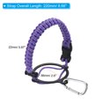 thumbnail image 2 of Uxcell Water Bottle Holder, Paracord Handle Lanyard Strap Carrier Purple, 2 of 7
