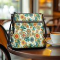 thumbnail image 3 of HELLHERO Datura Floral Satchel Bag, Waterproof Shoulder Bag PU Leather Large Capacity Crossbody Bag for Travel Daily Commute, 3 of 7