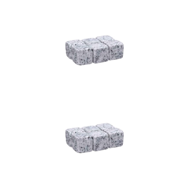 Moyic 6 uds piedras de whisky naturales bebiendo cubo de hielo whisky piedra roca enfriador de vino accesorios de Bar de Navidad Type1 NO1 Moyic CBP019876