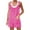 Hot Pink, variant on JINMGG Shorts for Women Clearance $5 Women's Summer Button Cotton and Pocket Suspender Shorts Jumpsuit Strap Pants Hot Pink S