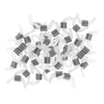thumbnail image 1 of 50Pcs Conectores De Silicona Caucho Bobina De Termina Para Collar De Cadena De Anteojos De Joyería Con De Cadena, Plata Sunnimix extremos de la cadena de gafas, 1 of 8