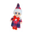 thumbnail image 4 of Muñeco navideño, decoración para el hogar, objetos de colección navideños, obra de arte, regalo ideal, decoraciones navideñas, adorno de mesa Ropa roja y negra, 4 of 8