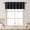 BLACK, variant on OVZME Charcoal Blackout Valance for Window 14 Inches long, Small Window Kitchen Valance Curtain, Rod Pocket Cafe Valance for Living Room Bedroom Bathroom Laundry Basement, 60"W x 14"L, 1 Piece
