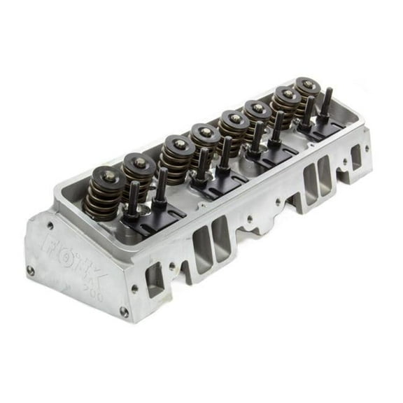 Flo-Tek 2.020 x 1.600 in. Valve Cylinder Head Assembly for Small Block Chevy, 180 cc Intake & 64 cc Chamber