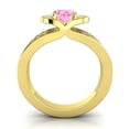 thumbnail image 4 of 2.35 T.C.W Wonderful Oval Cut Pink Sapphire & Black Onyx Gemstone Wedding Ring for Ladies Solid 18K Yellow Gold Size 9 by Diamond-Capitals, 4 of 8
