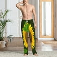thumbnail image 5 of Uemuo Sunflower3 Pattern Men's Wide Leg Palazzo Lounge Pants with Pockets Light Weight Loose Comfy Casual Pajama Pants-XX-Large, 5 of 9