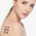 thumbnail image 4 of 24 hojas de tatuajes temporales para mujeres niñas cuello brazo, tatuajes falsos muslo, tatuaje adultos, 4 of 6