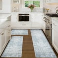 thumbnail image 2 of Kitchen Rugs Sets of 3 Non Slip Washable Kitchen Mats for Floor 3 Piece Set Grey Boho Kitchen Mat Set Kitchen Runner Rug Carpet for Laundry Room Front Door, 2 of 6