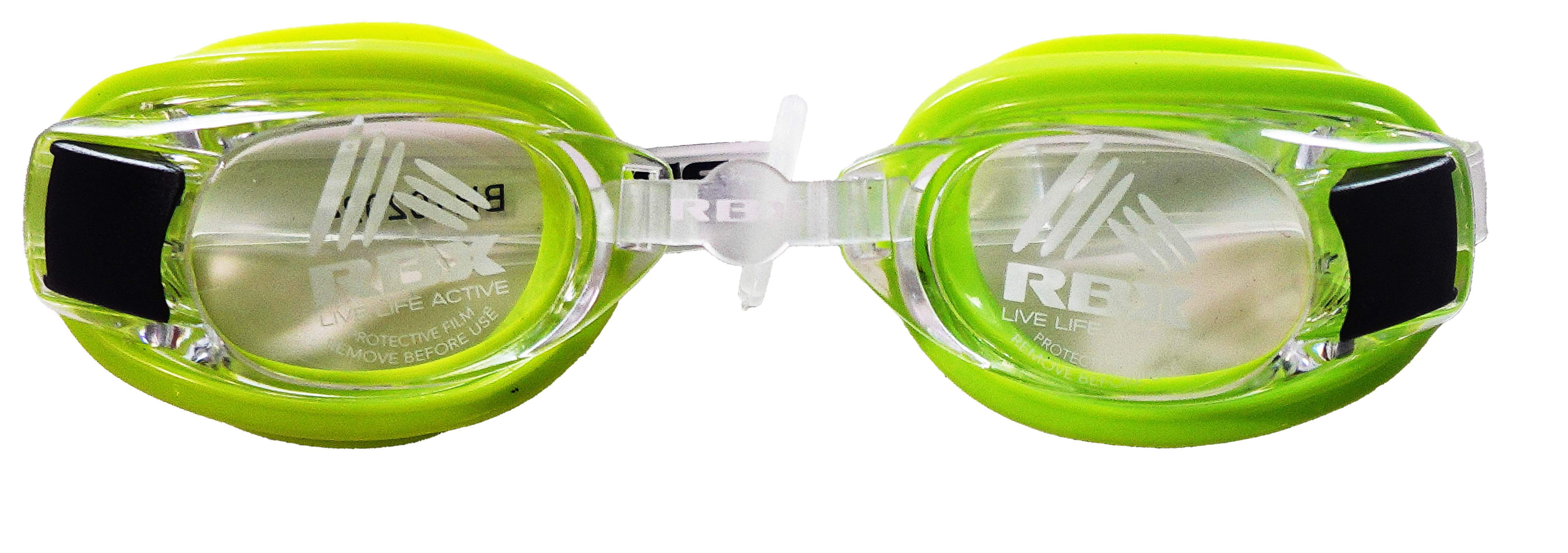 RBX Youth Green Anti-Fog Lens Swimming Goggles