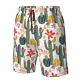 thumbnail image 4 of Vsdgher Summer Cactus With Blooming Men's Beach Shorts, Surfing shorts, Swim trunks, Quick Dry Swim Trunks for Surfing Beach Fun -X-Large, 4 of 6