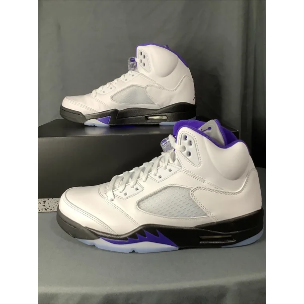 Ni - ke Ni - ke Air Jordan 5 Retro Dark Concord White 2022 Sneaker DD0587 141 Men's Size 9