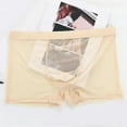 thumbnail image 5 of Men Boxer Underwear Summer Ultra Thin Perspective Mesh Yarn Shorts Briefs Mid-rise U-Convex Panties, 5 of 7