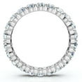 thumbnail image 4 of Pompeii3 2Ct Lab Grown Diamond Eternity Ring Women's Wedding Band 14k White Gold, 4 of 4