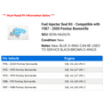 thumbnail image 2 of Fuel Injector Seal Kit - Compatible with 1987 - 2000 Pontiac Bonneville - AC Delco, 2 of 2