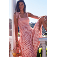 thumbnail image 2 of 2024 Women's Summer Boho Spaghetti Strap A Line Beach Long Maxi Dress, 2 of 5