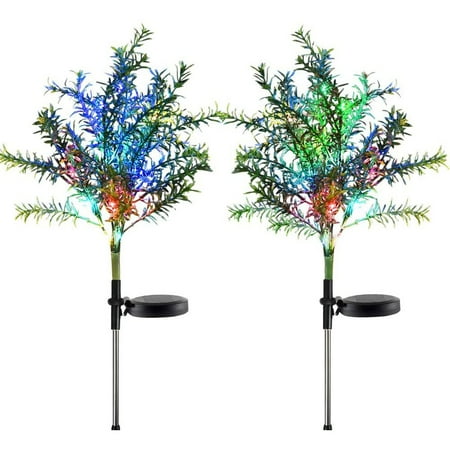 

2Pcs Solar Garden Lights Multi-Color for Garden Patio Yard and Decor