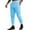 #H-Sky Blue, variant on Mens Casual Pants Waffle Textured Drawstring Stretch Elastic Waist Tapered Joggers with Pockets