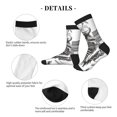 thumbnail image 4 of KLL Skeleton Book Lover Print Cool Socks Men's Women's Crew Socks Funny Crazy Novelty Stockings, 4 of 7